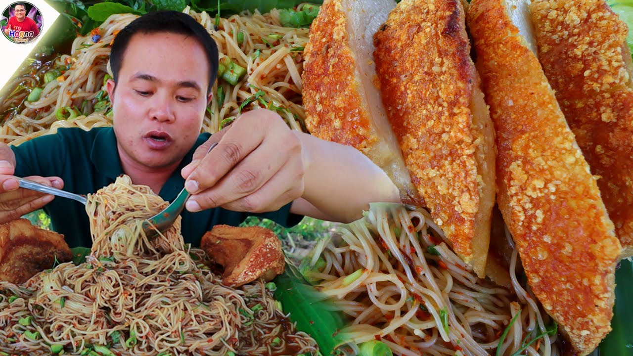 ซั่วข้าวปุ้นเรณูหมูกรอบ น้ำปลาร้านัวๆ แซ่บๆ สุดยอดคักหลาย