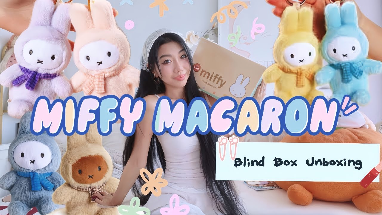 Unboxing the Full Miffy Macaron Plush Blind Box Set 🧁✨ | All 6 Miffys Revealed!