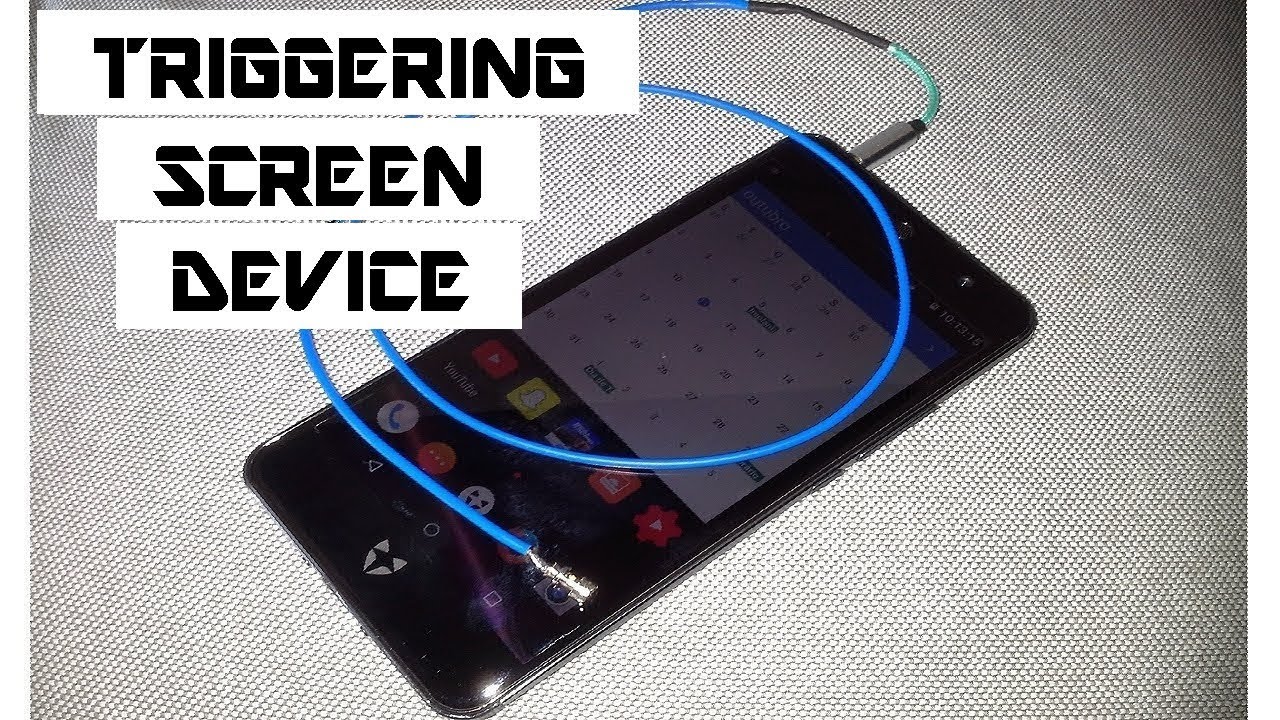 Triggering a Capacitive  Touch Screen, WITHOUT FINGERS