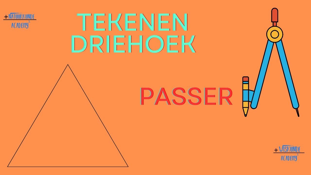 Hoe moet je een driehoek met een passer kan tekenen