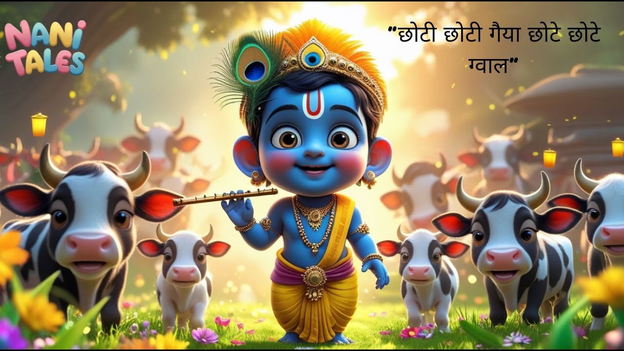 Choti Choti Gaiya Chote Chote Gwal | Madan Gopal Bhajan | Krishna Song for Kids #bhajan #krishna