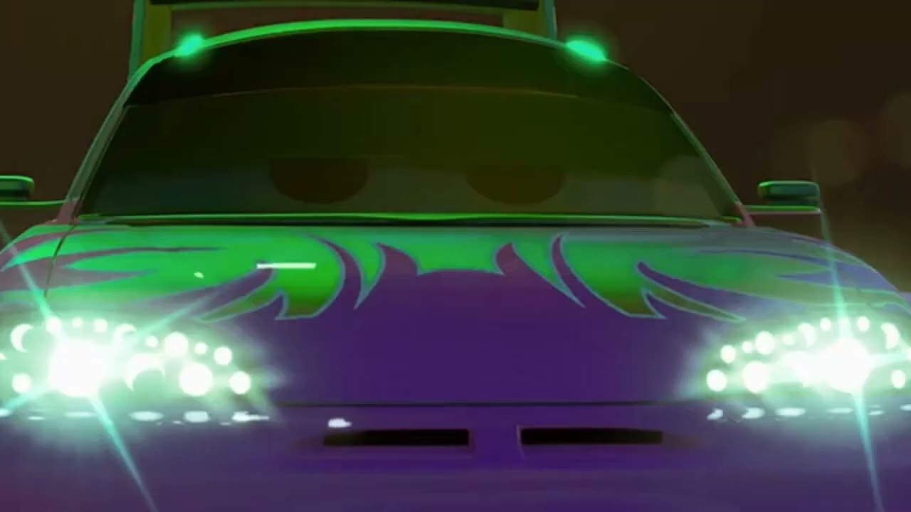 Lightning Mcqueen joyride at night with friends _ funny _ Klasky Csupo Effect