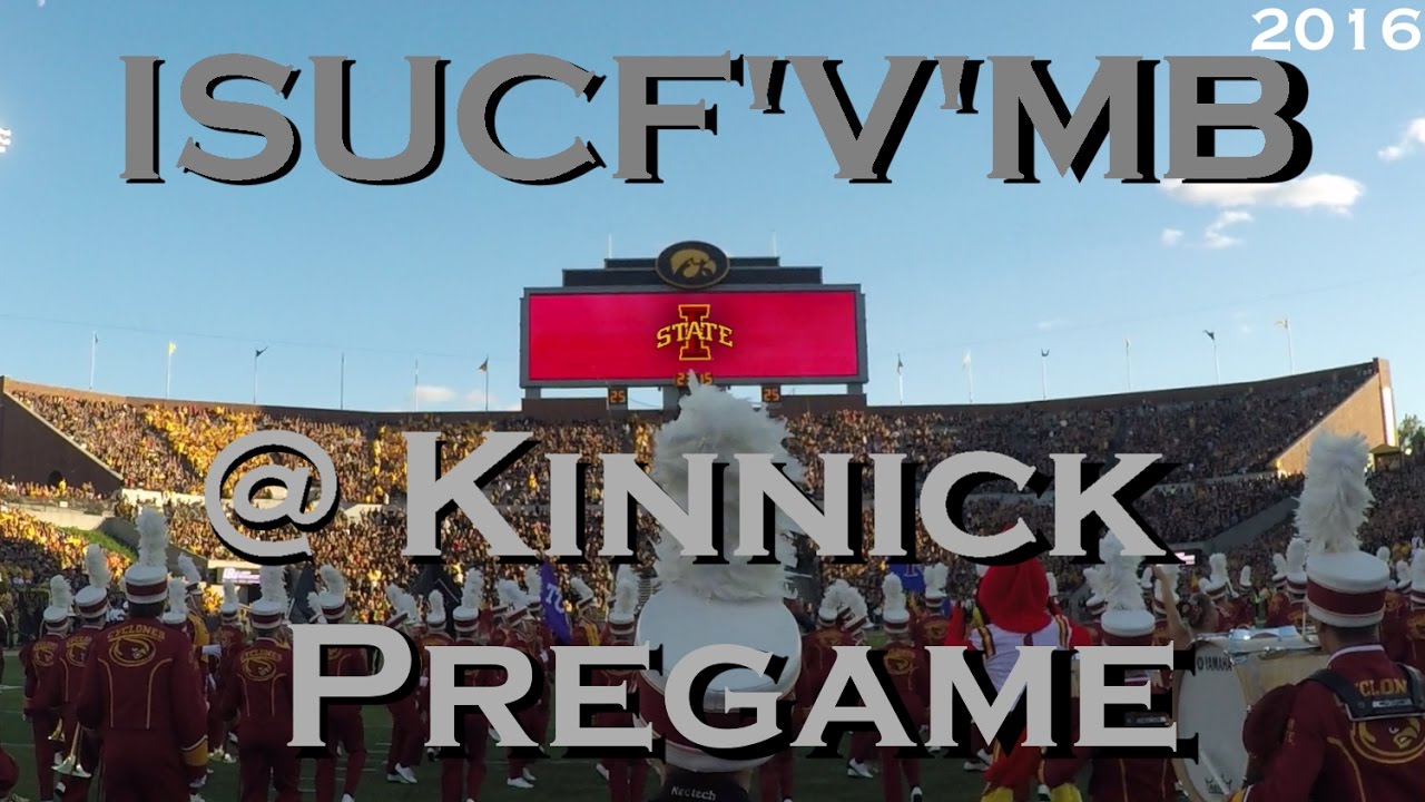 Iowa State Marching Band @ Kinnick - Pregame Show (On field POV)