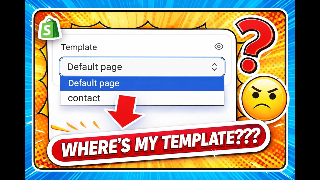 Shopify Page Template Not Showing Up #shopify #ecommerce #shopifystoresetup