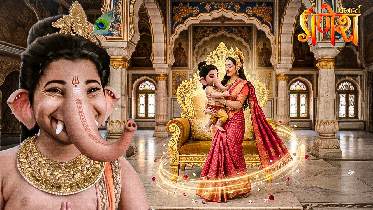 गणेश जी की एक पुकार पर माता लक्ष्मी ने अपनी गोद में उठा लिया।VIGHNAHARTA GANESH || Latest Episode||