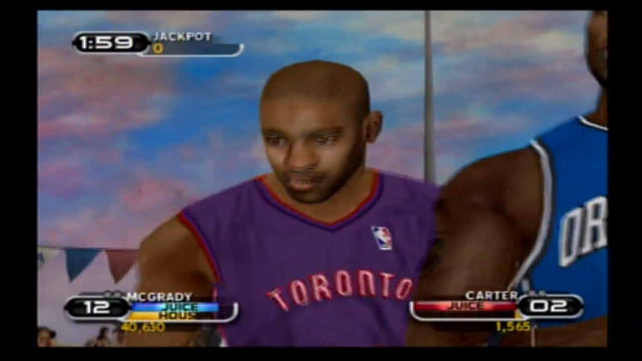NBA BALLERS (Sony Playstation 2) CARTER vs MCGRADY, DIRK vs DUNCAN