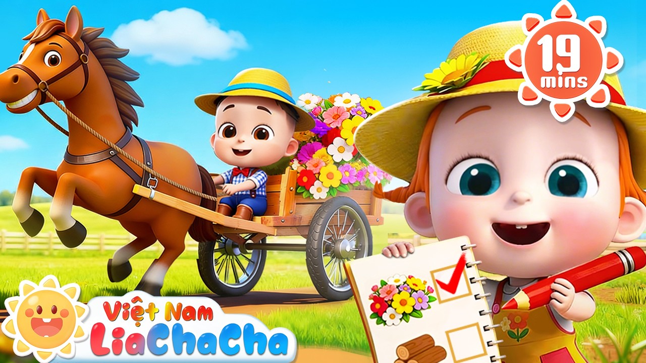 🐎 Ở nông trại có một chú ngựa | Động vật nông trại | LiaChaCha - Ca Nhạc Thiếu Nhi Việt Nam
