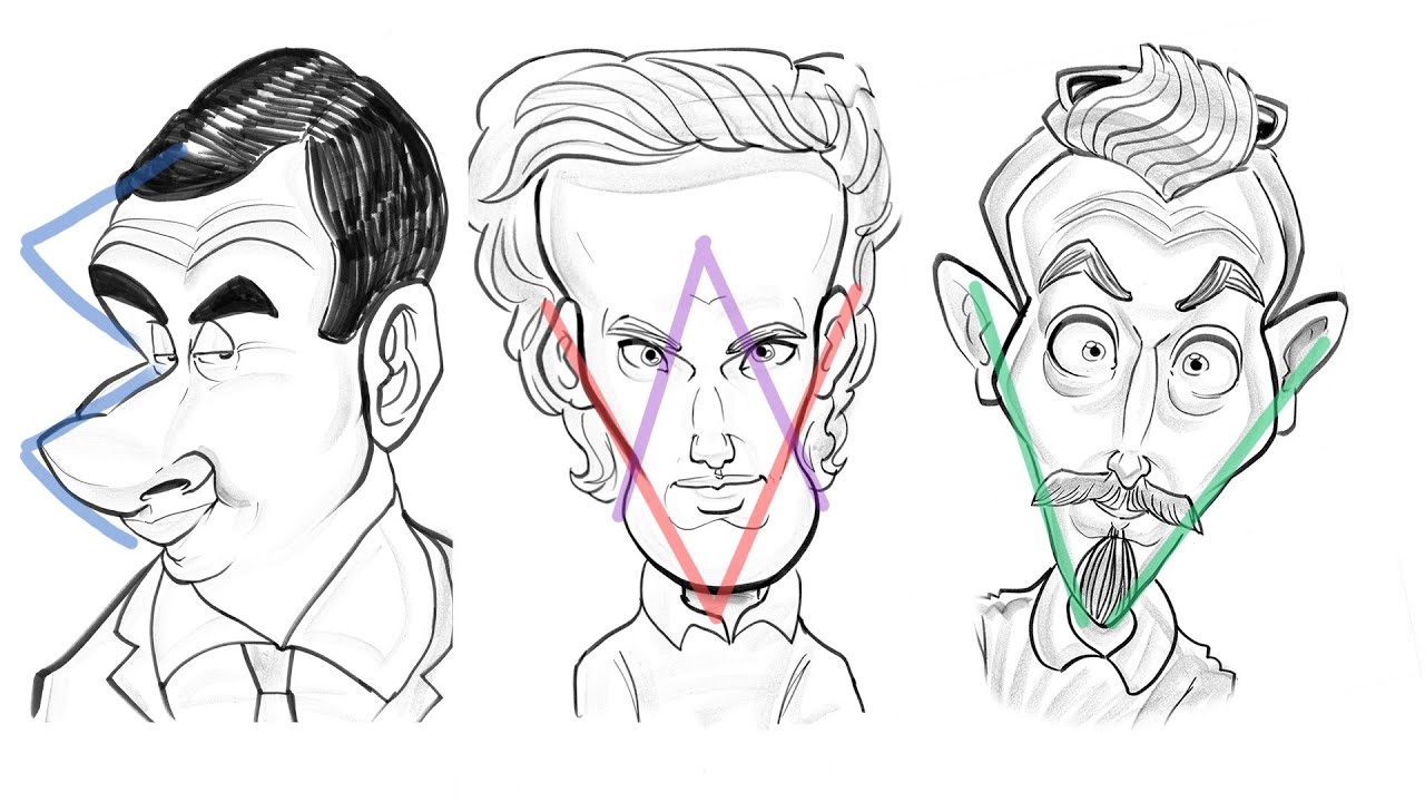 Caricature Triangle Shapes