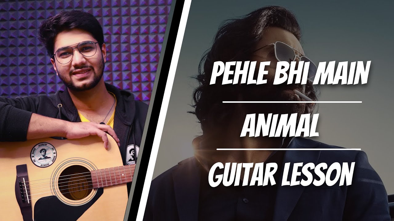 Pehle Bhi Main | Vishal Mishra , Animal | Guitar Lesson , Chords | The Acoustic Baniya