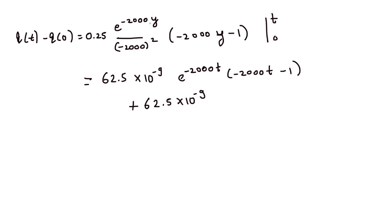 Charge Accumulation from Time-Varying Current | Circuit Analysis Exam Problem Walkthrough