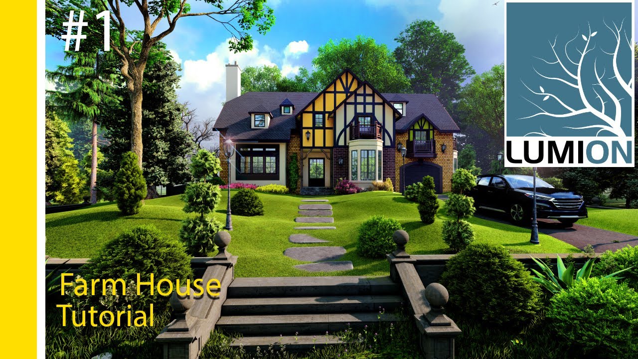How to Create Farm House in lumion11 #1/Tutorial #lumion11