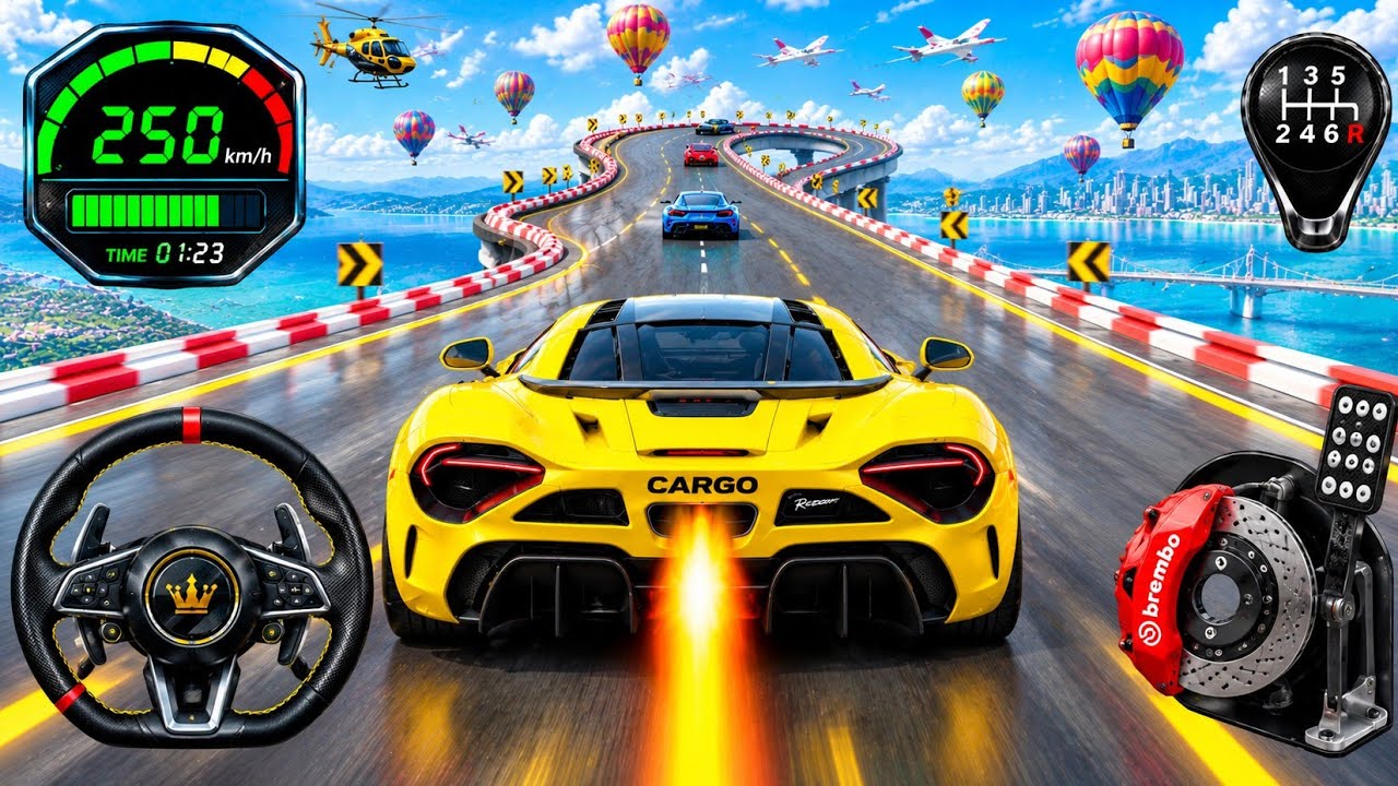 Impossible GT Car Stunt Racing - GT Car Stunt Master 3D - Android GamePlay Game 