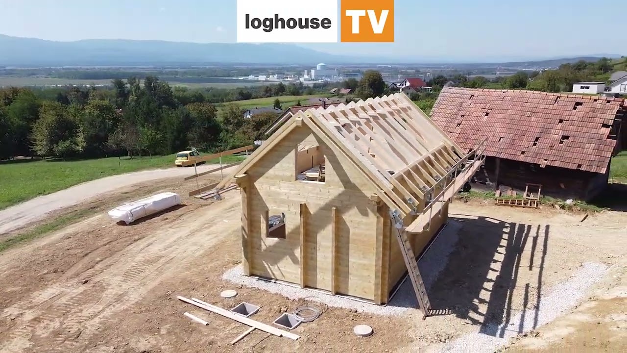 Gradnja masivne lesene hiše - brunarice LogHouse