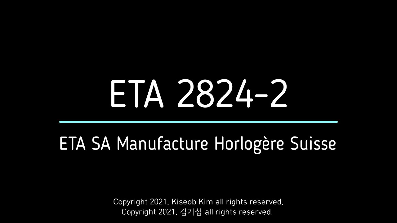 [1080p60] ETA 2824-2 dismantling and assembling