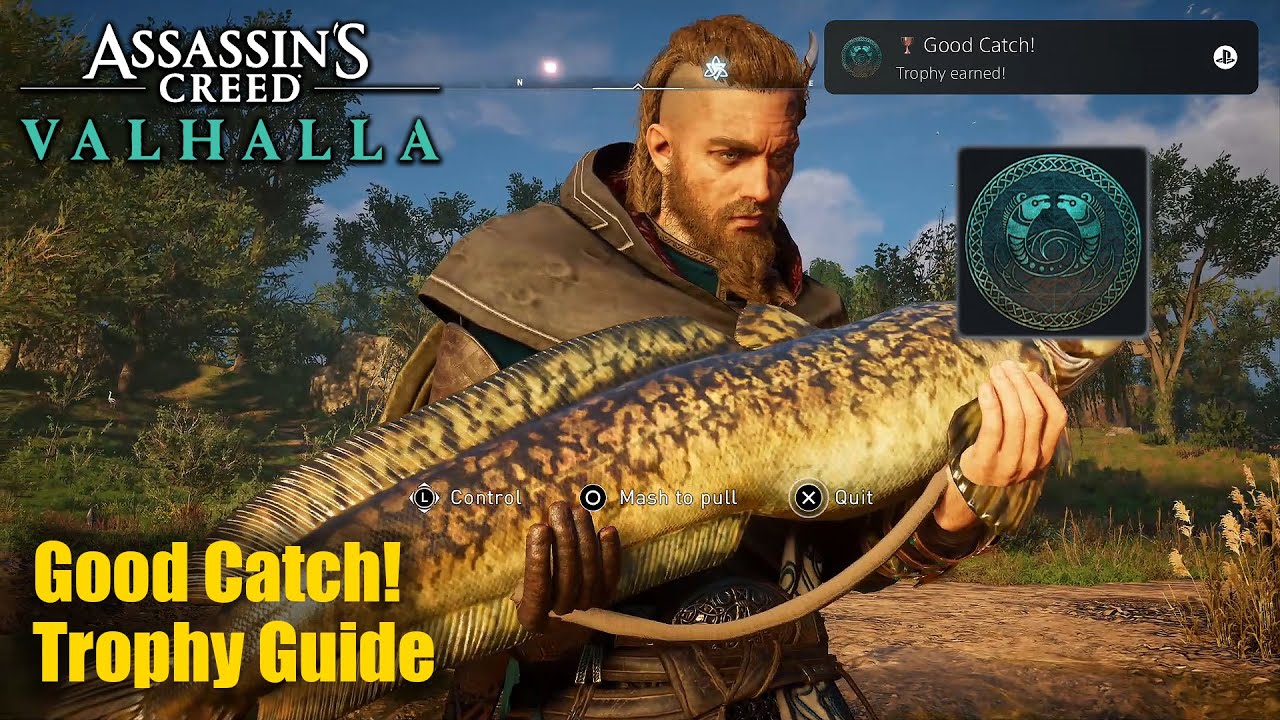 Assassin's Creed Valhalla PS5 &bull; Good Catch! Trophy Guide (Catch a fish of each type)