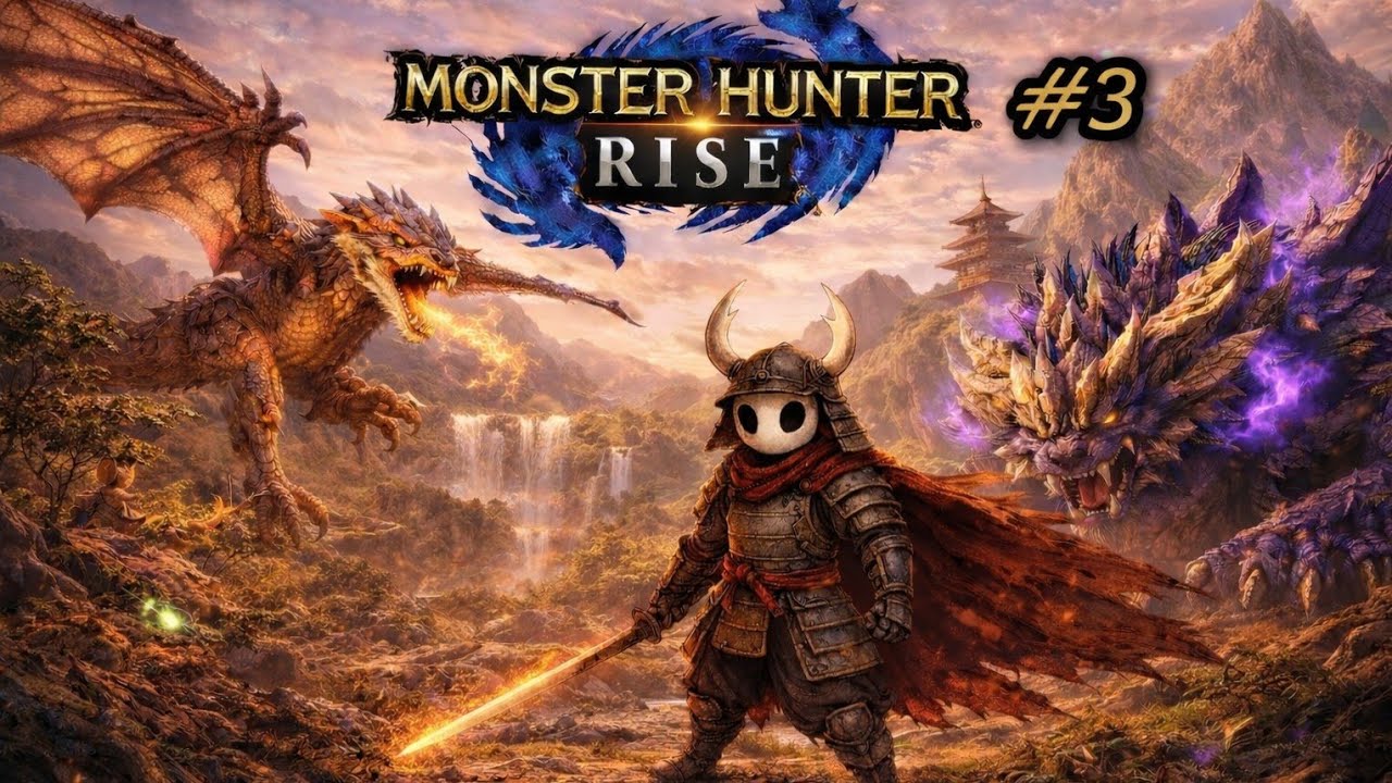 Episódio 3 da minha jornada em Monster Hunter Rise! 