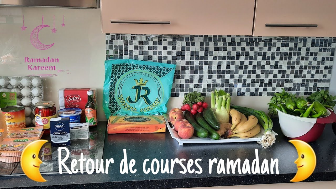 RETOUR DE COURSES PENDANT LE RAMADAN SPECIAL PETIT BUDGET🌙 | ANTI-GASPI ON ACHETE LE NECESSAIRE !!!!