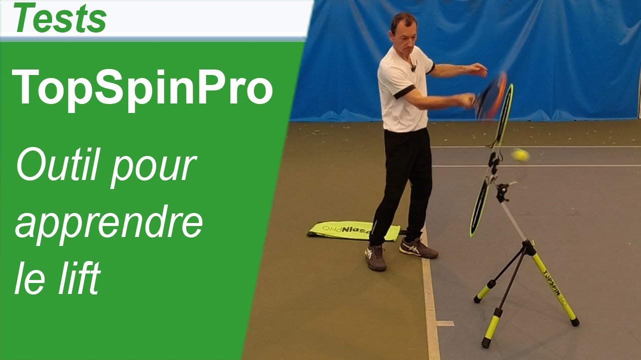 Test du TopSpinPro, un outil pour apprendre le lift au tennis