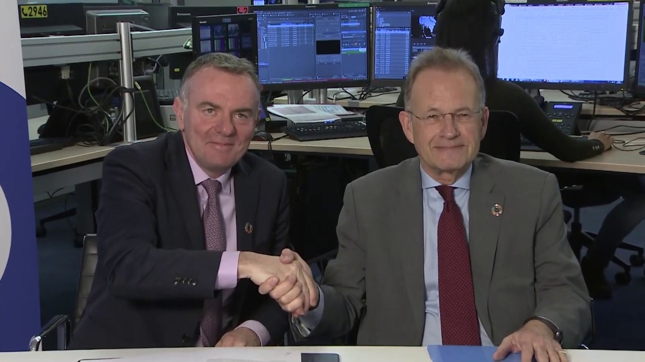 EBU DG Noel Curran and UNOG Director-General sign Letter of Intent