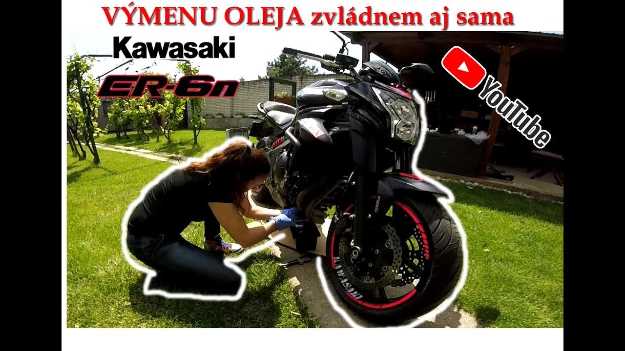 Kawasaki ER-6n - výmena oleja - to zvládnem aj sama