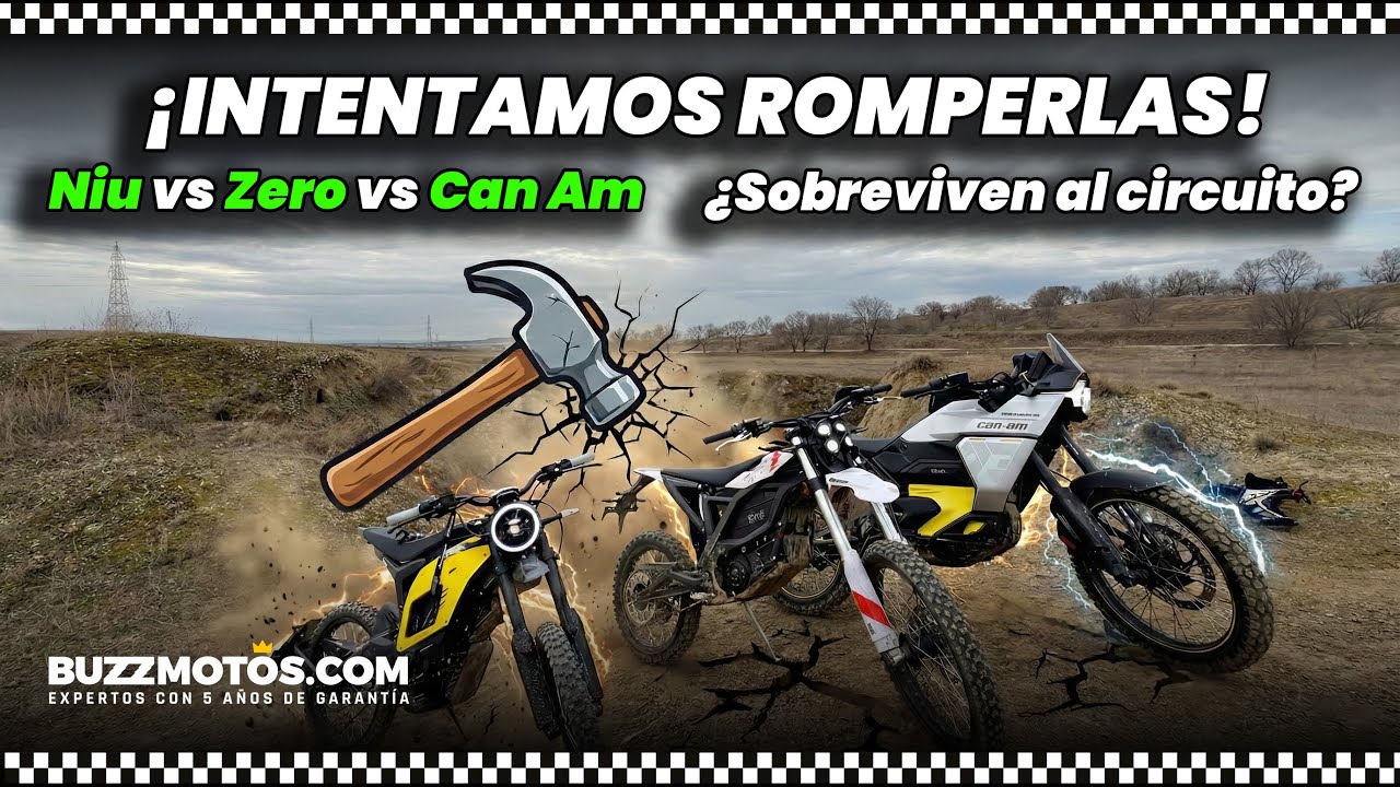 INTENTAMOS ROMPERLAS 🔨 Can-Am vs Zero vs NIU: ¿Sobreviven al circuito?