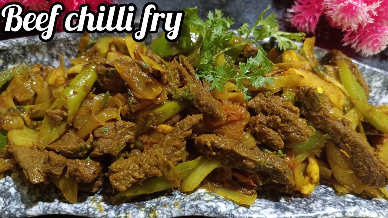 How to make GOAN BEEF CHILLY FRY | Beef Chilli Fry recipe | Goan style Beef recipe |