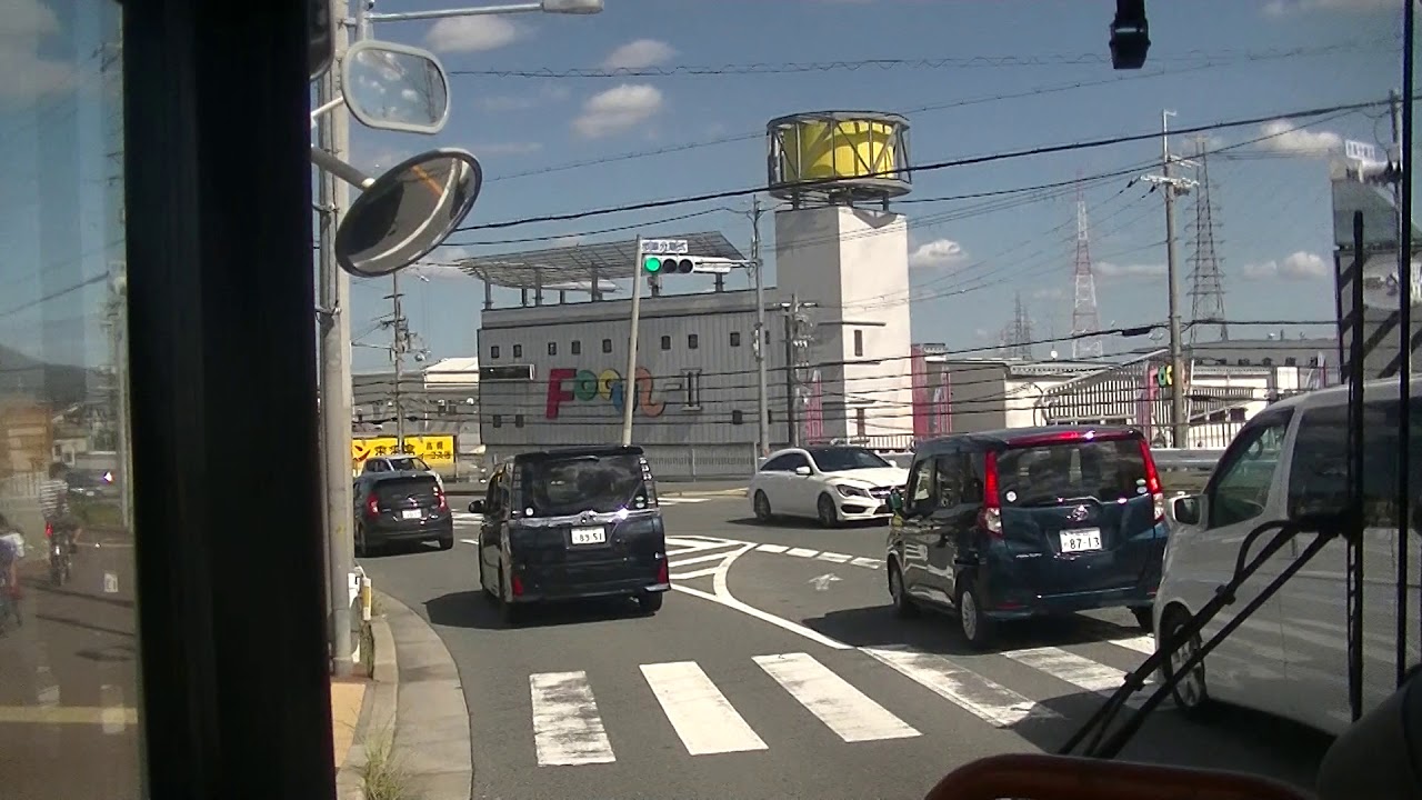 高槻市営バス前面展望　富田団地～JR高槻駅南