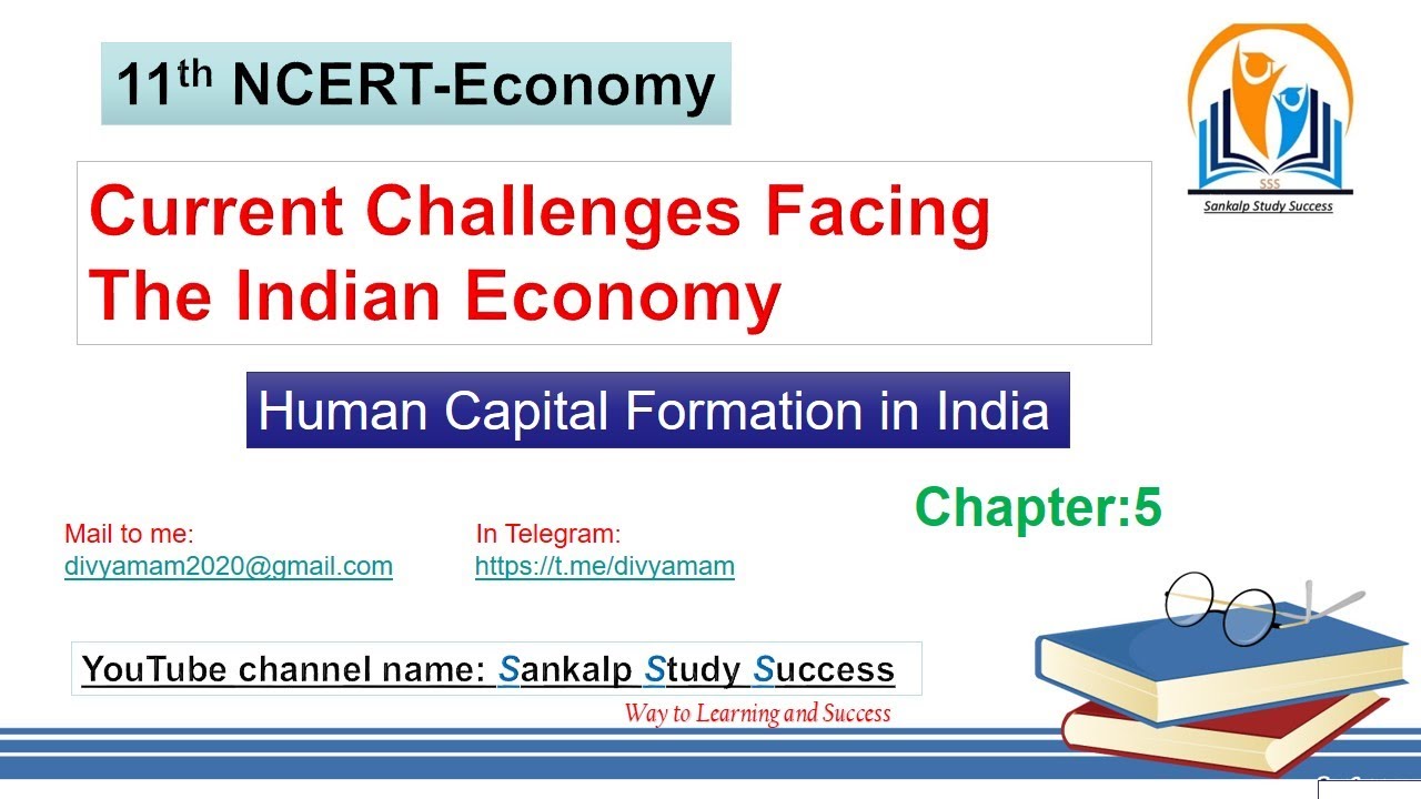 Human Capital Formation in INDIA - 11th NCERT  Economy in Telugu