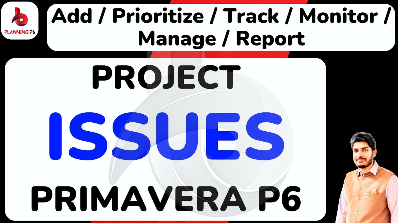 How to add prioritize project issues in primavera p6 | issue tracking in p6 | issue to activities p6