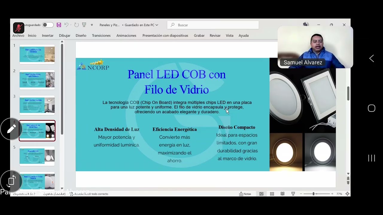 Capacitación Panel Led, soluciones modernas