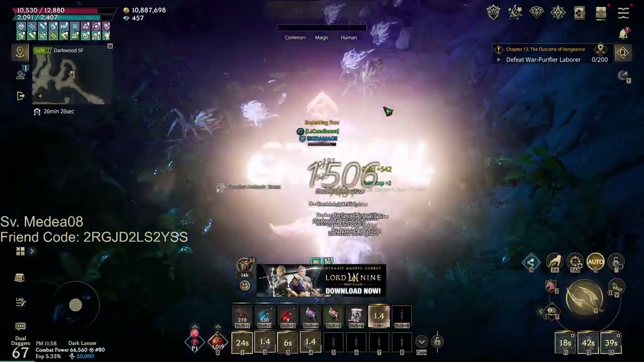 Lord Nine : Infinite Class - EP11 Leveling Armors: Zero To Hero Progression Medea Server #LORDNINE
