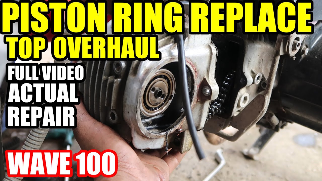 PISTON RING REPLACE | TOP OVERHAUL HONDA WAVE