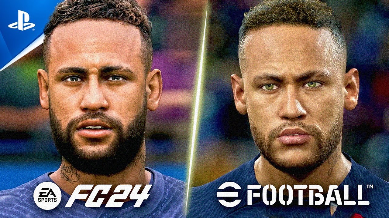 EA FC 24 vs eFootball 2024 - Amazing Realism in Detail A to Z [PS5]