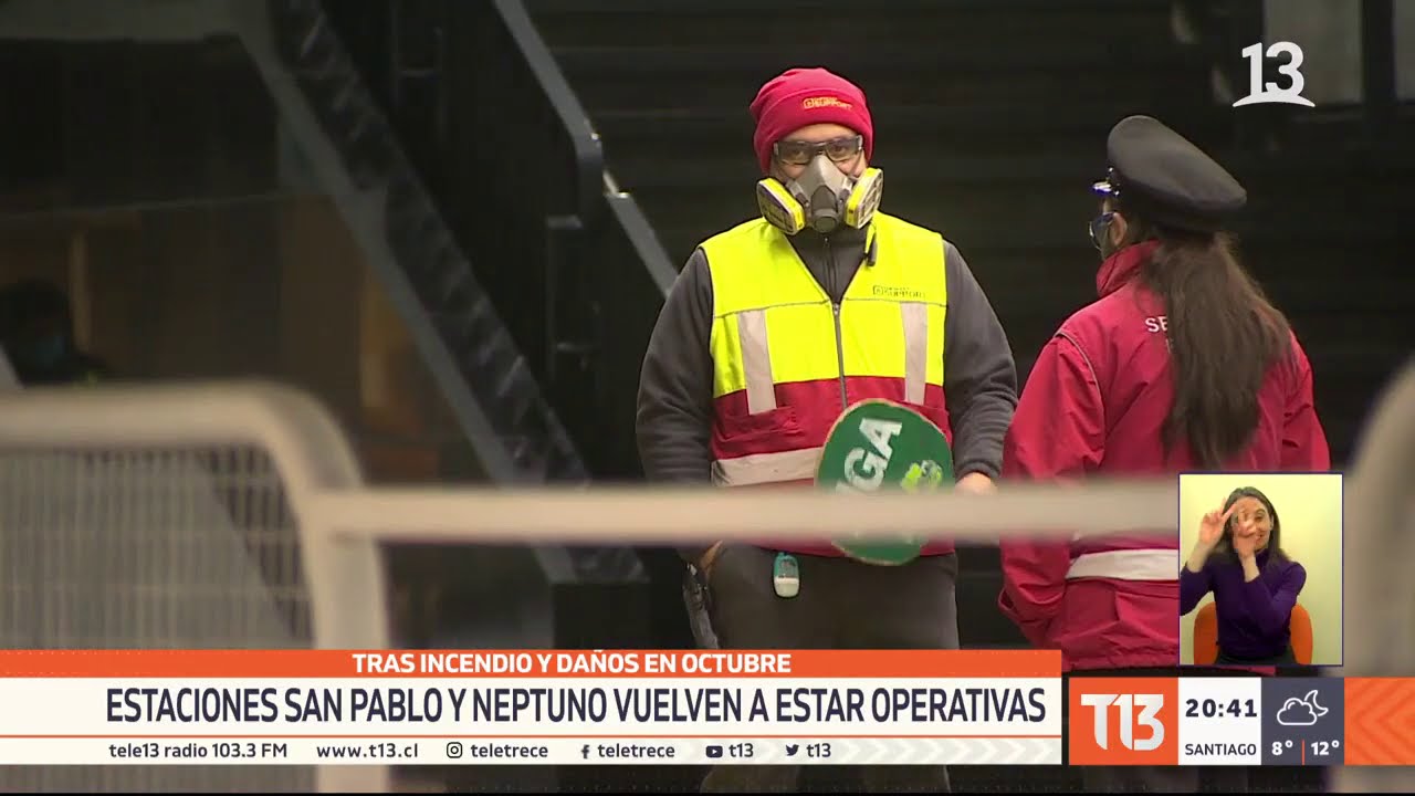 Metro de Santiago: Estaciones San Pablo y Neptuno vuelven a estar operativas