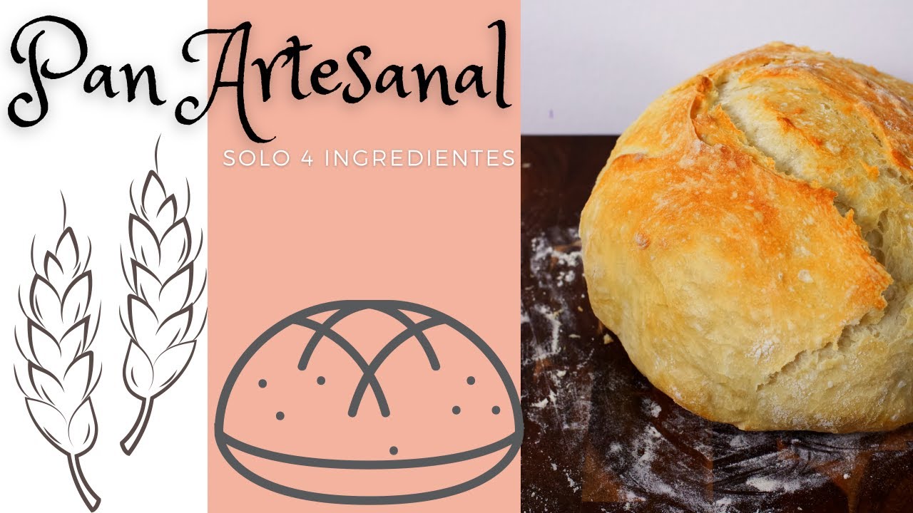 EL MEJOR PAN ARTESANAL DEL 🌎!!!!! Con tan solo 4 Ingredientes😳❤️😋!!!