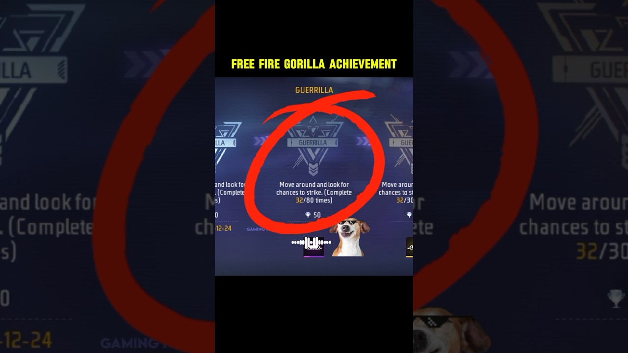 Free Fire Gorilla Mission || How to Complete Free Fire Achievement Quickly