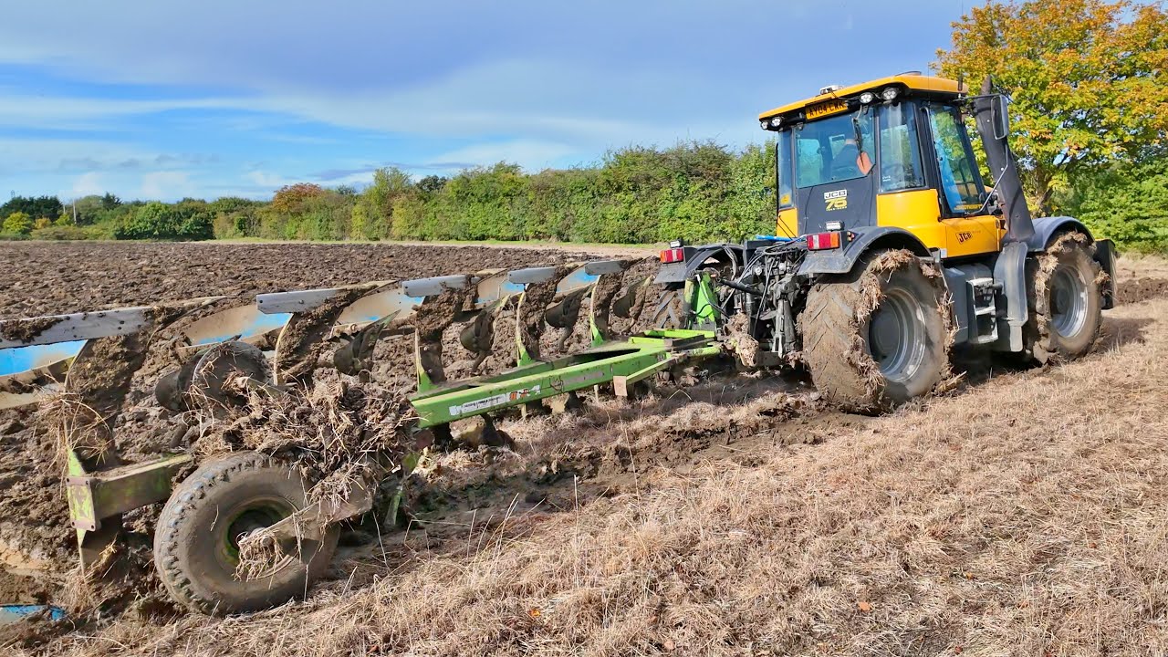 3-колесный плуг JCB FASTRAC