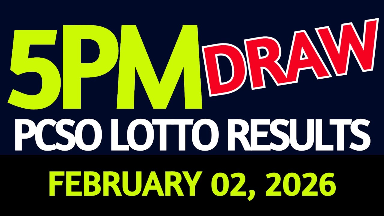Lotto Result Today 5pm draw February 02, 2026 PCSO
