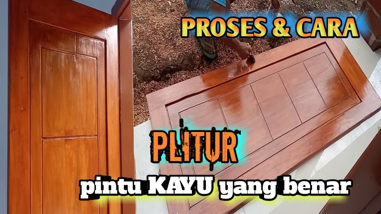 Cara plitur pintu kayu yang benar benar
