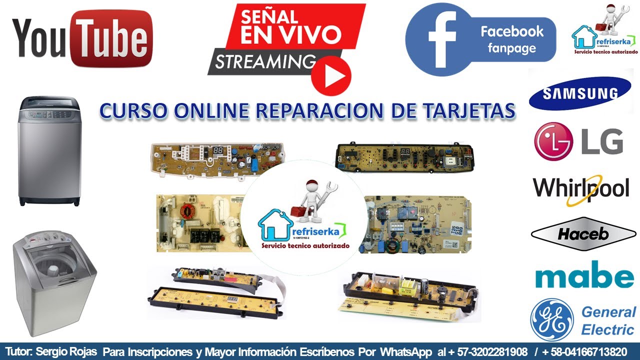 Curso Online de Reparación de Tarjetas Electrónicas de Lavadoras Convencionales ( 01 Parte )