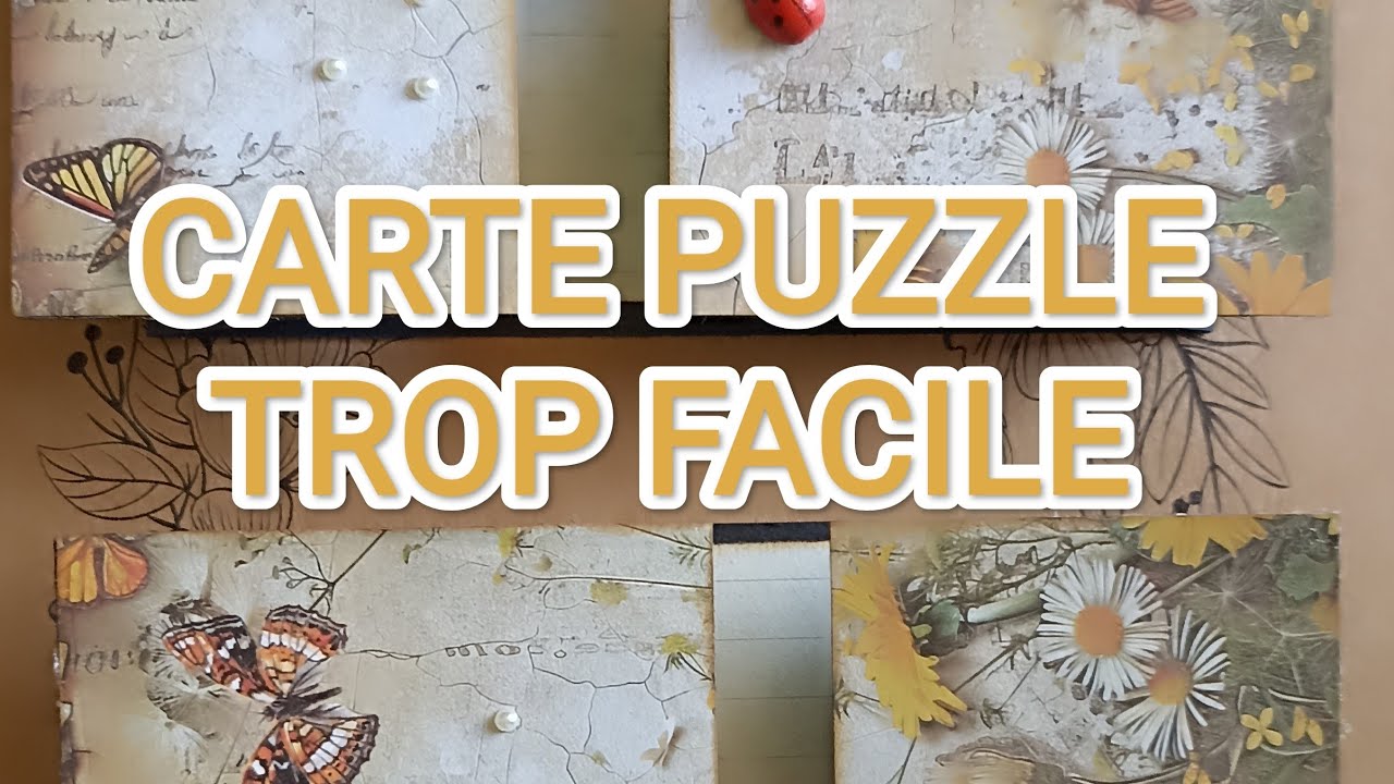 CARTE PUZZLE TRÈS SIMPLE