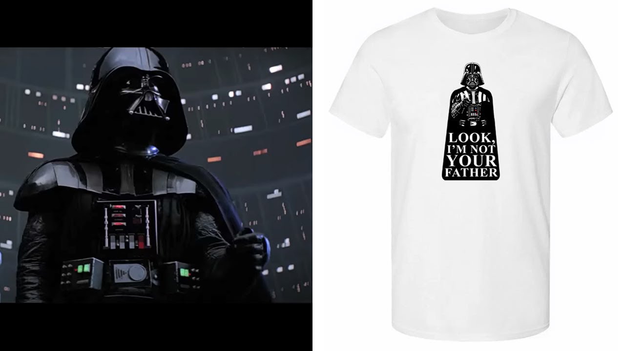 A funny t shirt for dads who are Star Wars fans