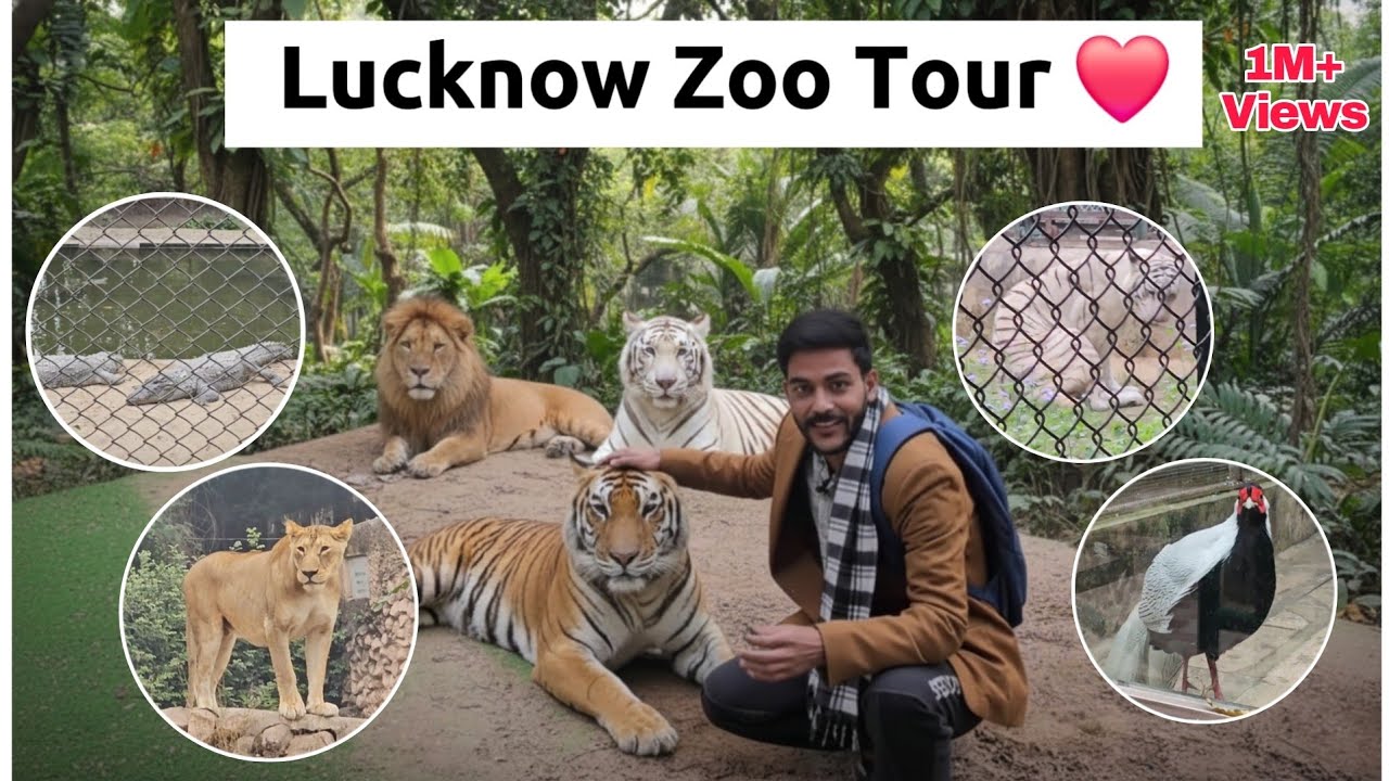 Lucknow zoo full tour 2026 | nawab wajid Ali shah zoological garden | lucknow zoo vlogging 