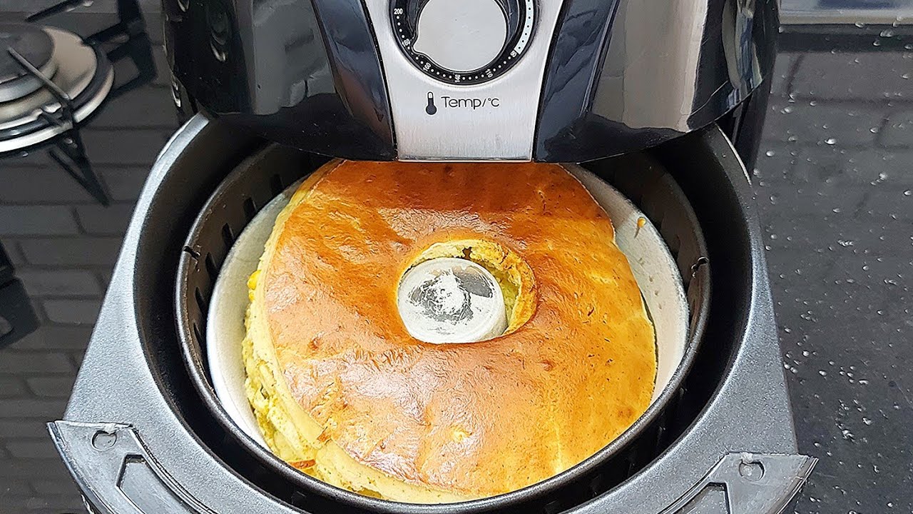 TORTA DE FRANGO NA AIR FRYER