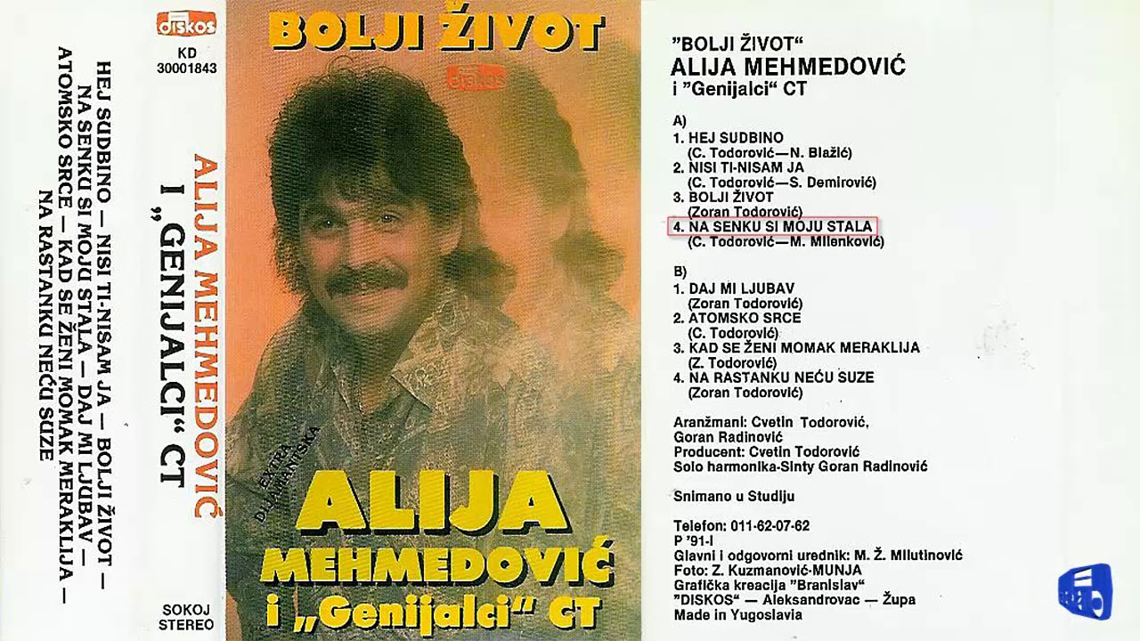Alija Mehmedovic - Na senku si moju stala - (Audio 1991)