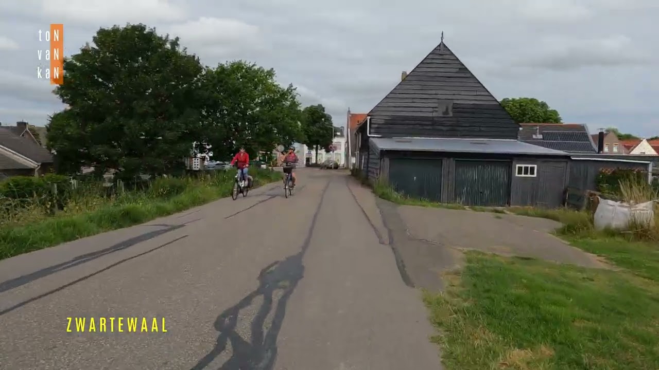 Fietsen van Rotterdam naar Ouddorp - Street View - GoPro - 4K