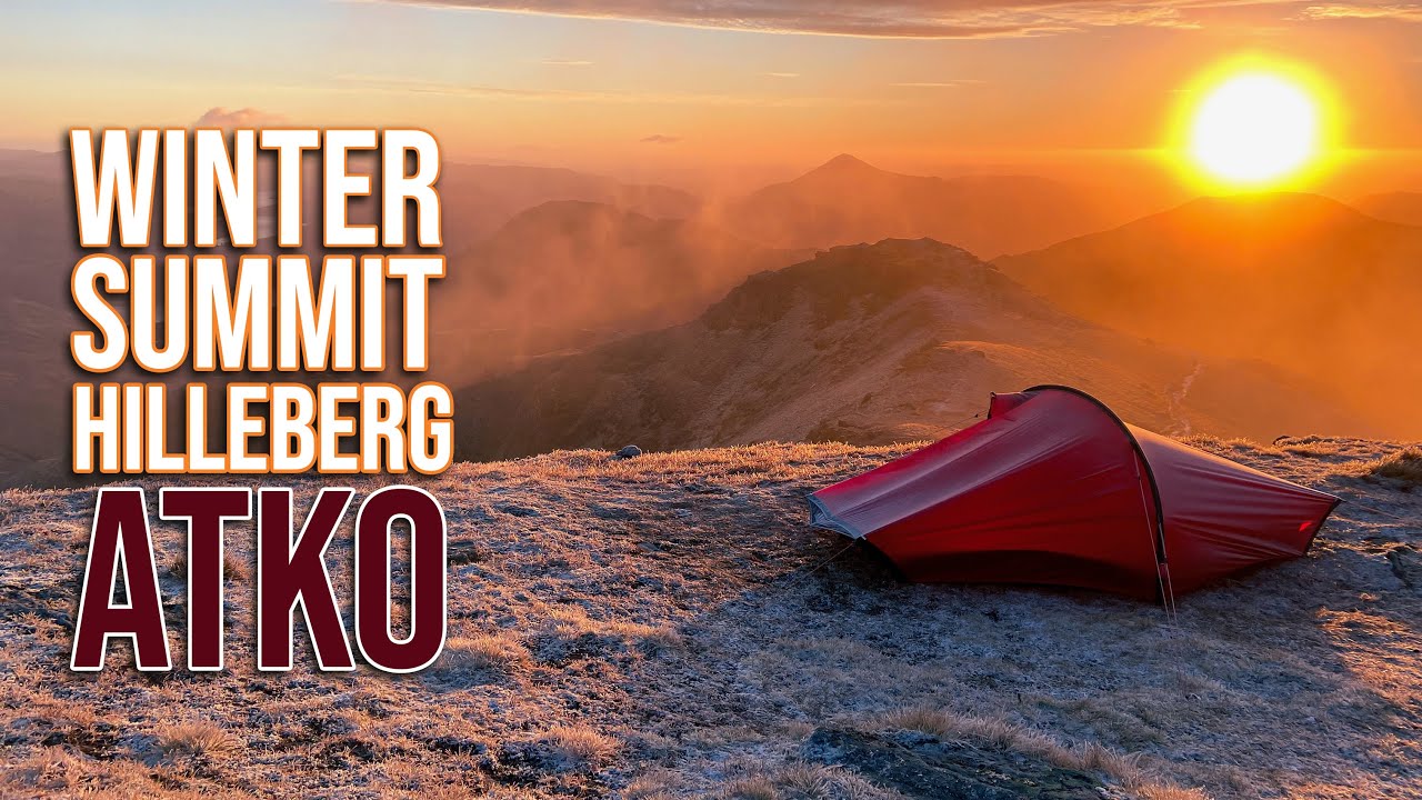 Freezing Solo Winter Munro Summit Wild Camp | Arrochar Alps | Hilleberg Akto