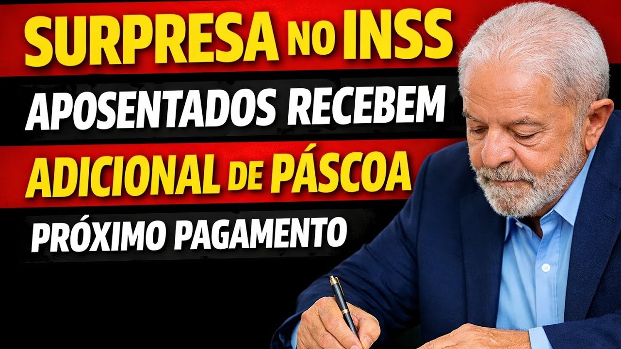 13° SALARIO SURPRESA NO INSS APOSENTADOS VÃO RECEBER ADICINAL DE PÁSCOA NO PRÓXIMO PAGAMENTO