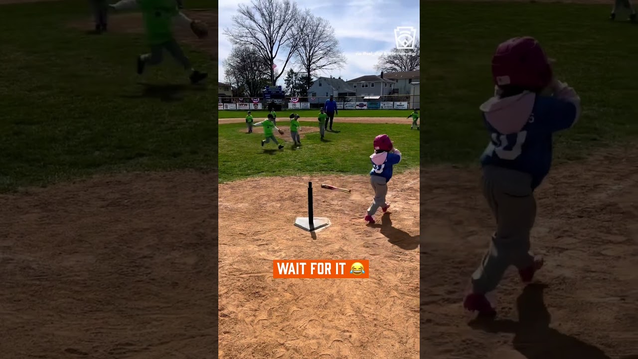 🤸&zwj;♀️ Cartwheels in Tee Ball #littleleague #baseball #teeball (via Sal & Brittany DiGirolamo)