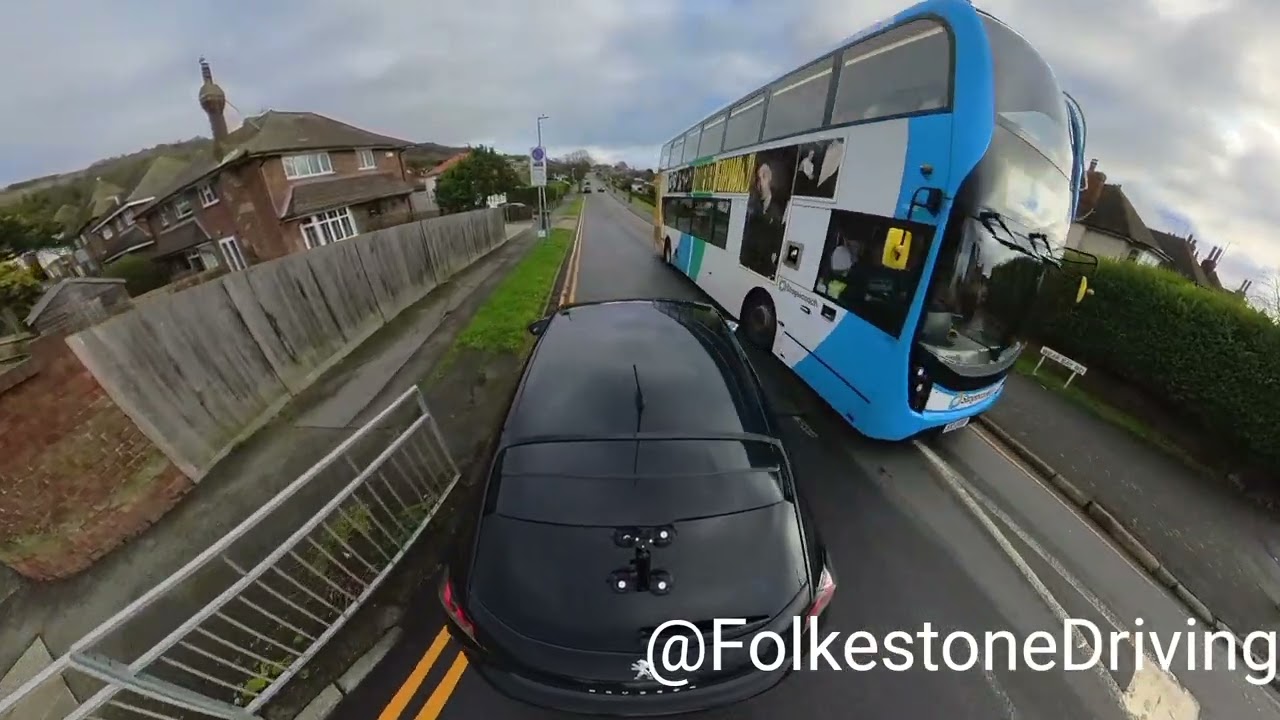 Dover Road to Wear Bay Road | Folkestone Driving Test Route 